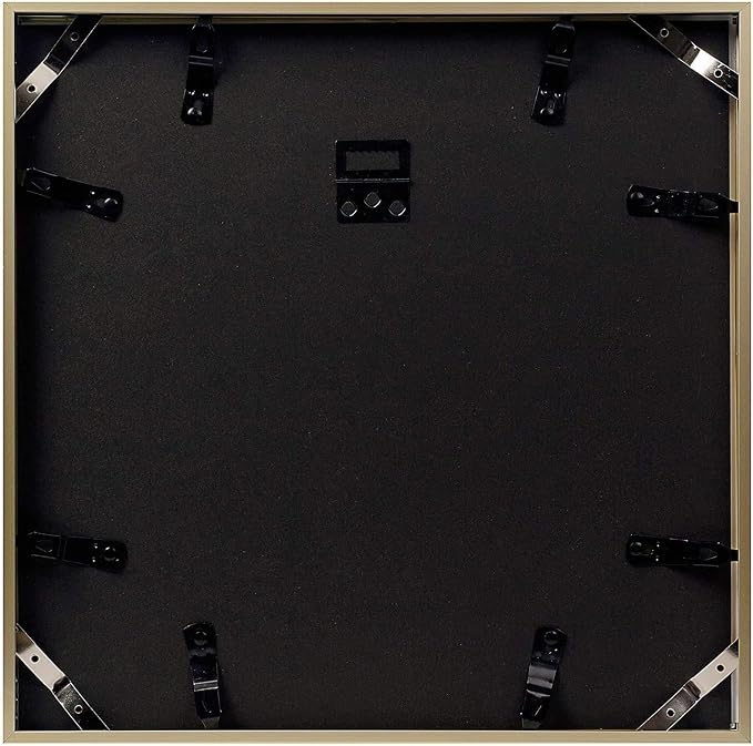 Frametory 12 Pack 12x12 Aluminum Frame with Mat for 8x8 Photo, Gold