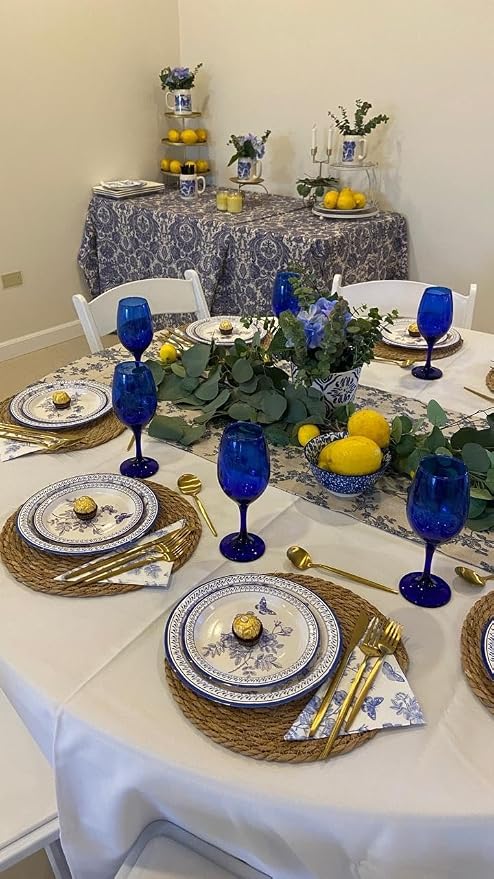 Round Woven Placemats Set of 6, 12" Boho Rattan Placemats Natural Hand-Woven Place Mats Table Decor, Farmhouse Place Mats, Chargers for Dinner Plates, Wicker Table Mats for Dining Table, Home