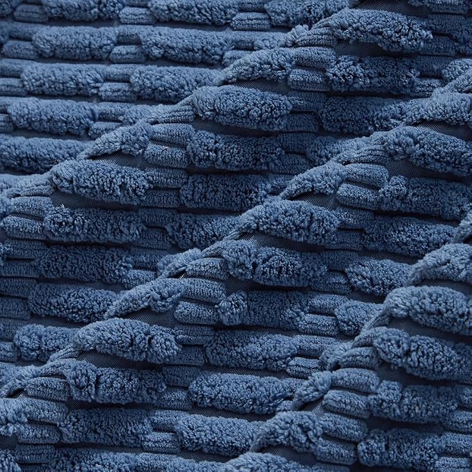 Fancy Homi 4 Packs Decorative Throw Pillow Covers for Living Room Couch Bed, Modern Farmhouse Boho Home Décor Accent Cushion Case, 18" x 18", Dusty Blue
