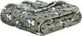 Berkshire Blanket Peanuts® VelvetLoft® Cute Character Snoopy Plush Blanket,Loden Green,Full/Queen 90 in x 90 in (Official Peanuts® Product)