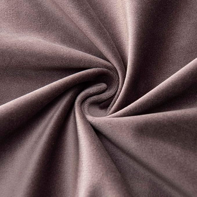 Mulberry Decorative Velvet Throw Pillow Covers 26x26 inch Set of 2 with Zipper Luxury Soft Solid Square Cushion Covers Case for Sofa Couch Bed Living Room