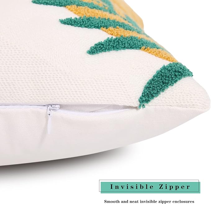 Merrycolor Boho Throw Pillows 12x20 Inches,Soft Mid Century Modern Pillowcase Lumbar, Aesthetic Decorative Throw Pillows for Couch Bed Sofa Bedroom(Only 1 Pillow Cover)
