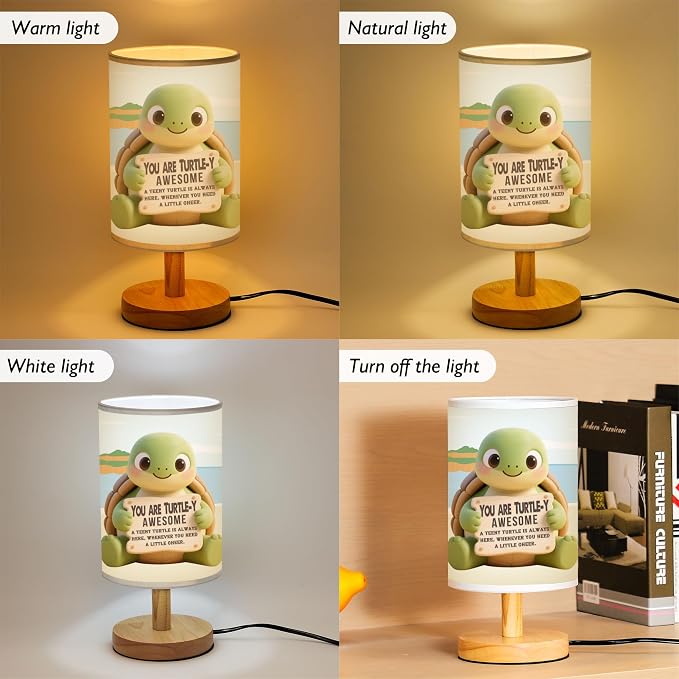 WSYEAR Turtle Gifts, Birthday Gifts for Women Men Kids Presents,Sea Turtle Decor, Tabel Lamp for Home Office Decorations