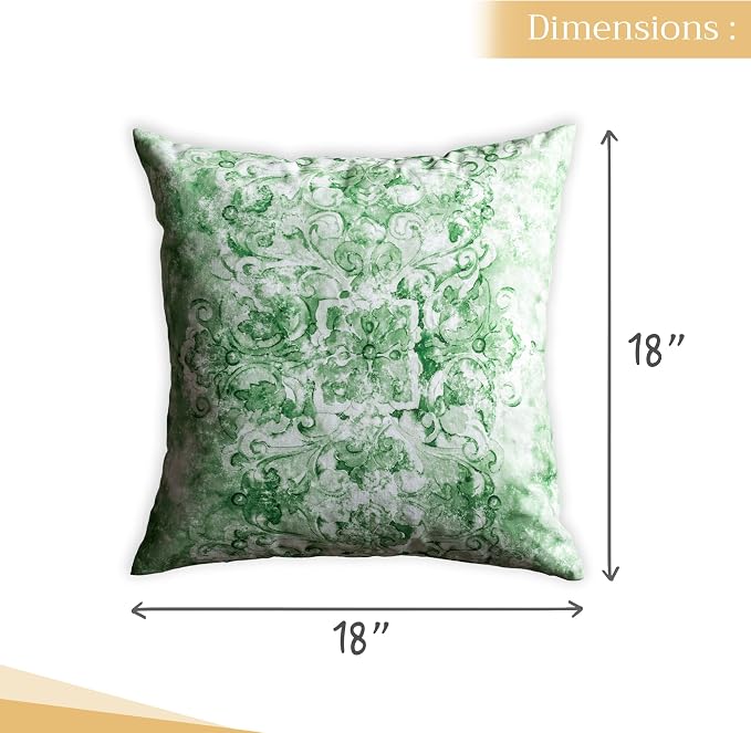 Maison d' Hermine Throw Pillow Covers 100% Cotton (18" x 18" - Pack of 1)