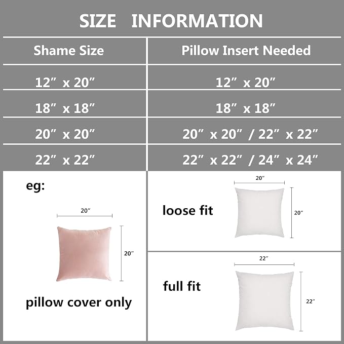 Stellhome Super Soft Decorative Velvet Cushion Covers for Sofa Couch Bed, 20 x 20 inch (50 cm), Light Pink, Pack of 2 Square Solid Throw Pillow Case