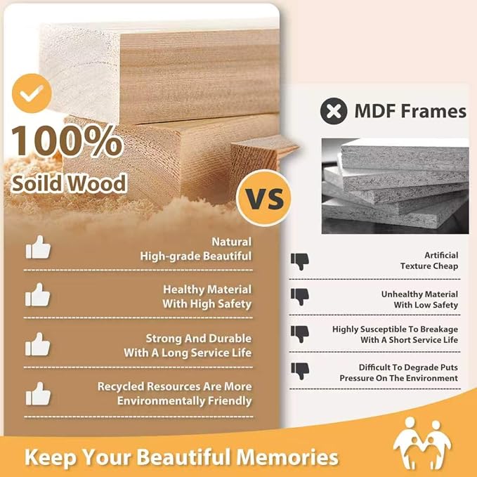 Egofine 4x6 Picture Frames Set of 4, Made of Solid Wood Covered by Plexiglass 3x4.5 and 3.5x5 with Mat or 4x6 without Mat, for Table Top Display and Wall Mounting Photo Frame, Driftwood Black