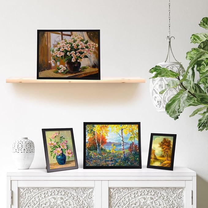 Giftgarden 16 Pack Black Picture Frames for Multi Sizes Photos, Assorted Set Including Two 11x14, Two 8x10, Six 5x7, Six 4x6, Gallery Collage Frame for Wall or Tabletop Display
