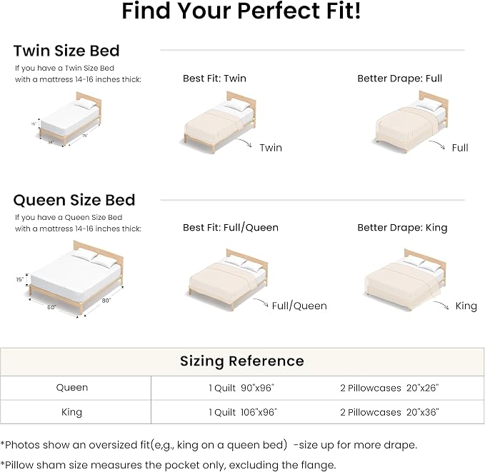 Love's cabin Queen Size Cotton Quilt Set, 100% Cotton Fabric Striped Textured Coverlet with Crinkled Look, Lightweight Quilted Bedspread for All Season, Includes 2 Pillow Shams, Umber