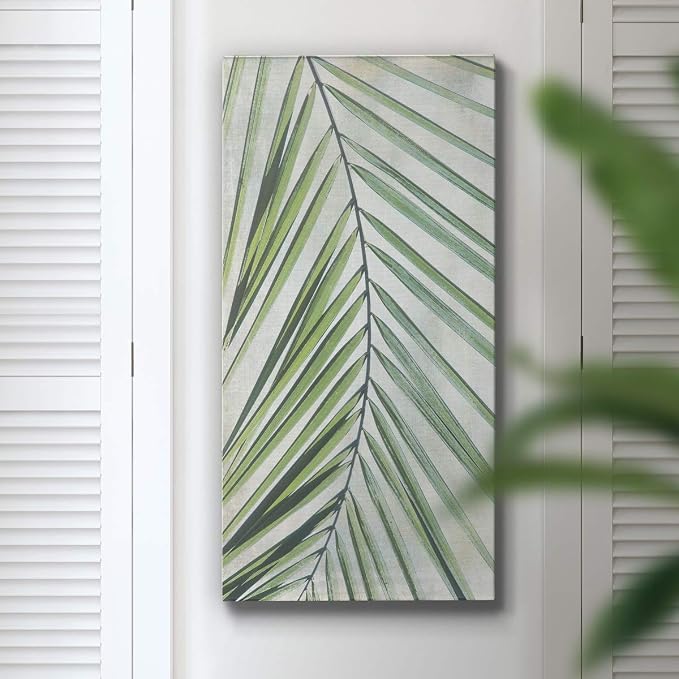 Renditions Gallery Canvas Nature Wall Art Home Paintings & Prints Elegant Twisted Palm Modern Romantic Botanical Wall Hanging Decorations for Bedroom Office Kitchen Artwork - 12"x24" LT43
