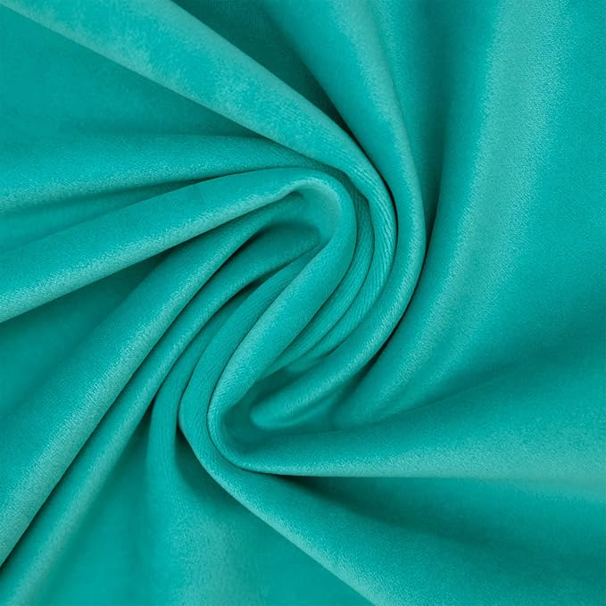 Turquoise Soft Velvet Throw Pillow Covers 28x28 inch Set of 2 for Sofa Couch Bed Living Room Decorative Luxury Solid Square Cushion Covers Case with Zipper