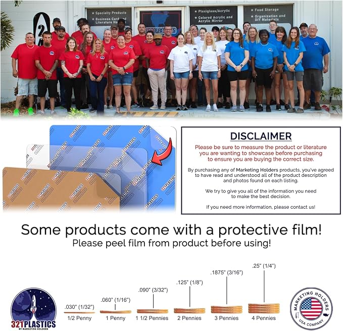 Marketing Holders Clear Acrylic Round 20" DIY Blank 1/8" Thick See Through Tile for Window Glass Replacement in RVs Motorhomes and Boats