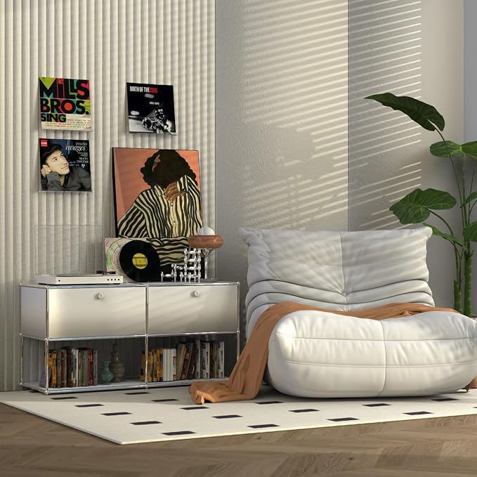 ILYXY Clear Acrylic Vinyl Record Holder – 8 Pack 12-Inch Wall Mount Shelves, Album Display Frames for LP Records, Decorative Rack for Collectors & Vinyl Lovers