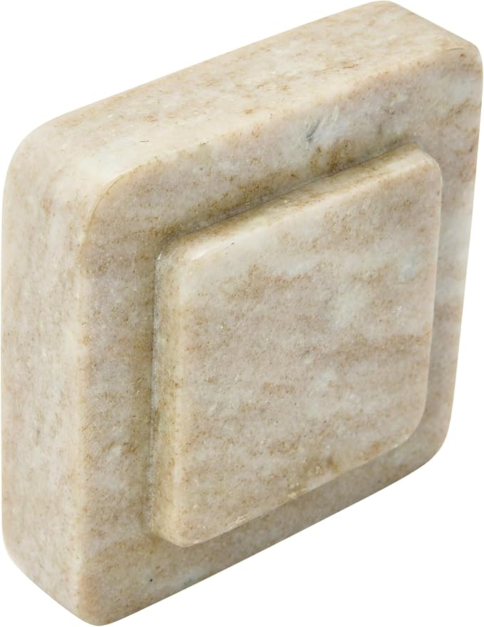 Bloomingville Heavy Duty Marble Bookends, Beige, (Pack of 4)
