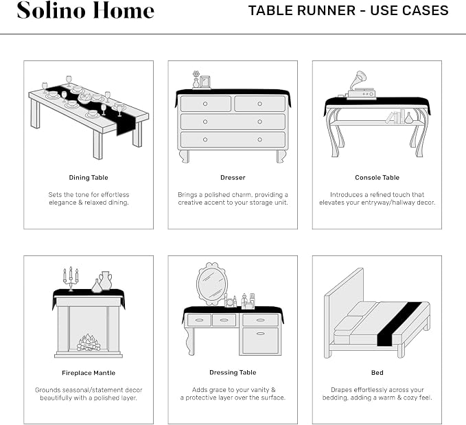 Solino Home 100% Pure Linen Dining Table Runner Teal Hemstitch, 14 x 144 in | Classic Hemstitch, brings a tailored look to family meals and hosting, hemstitched border, soft, fine, OEKO-TEX Certified
