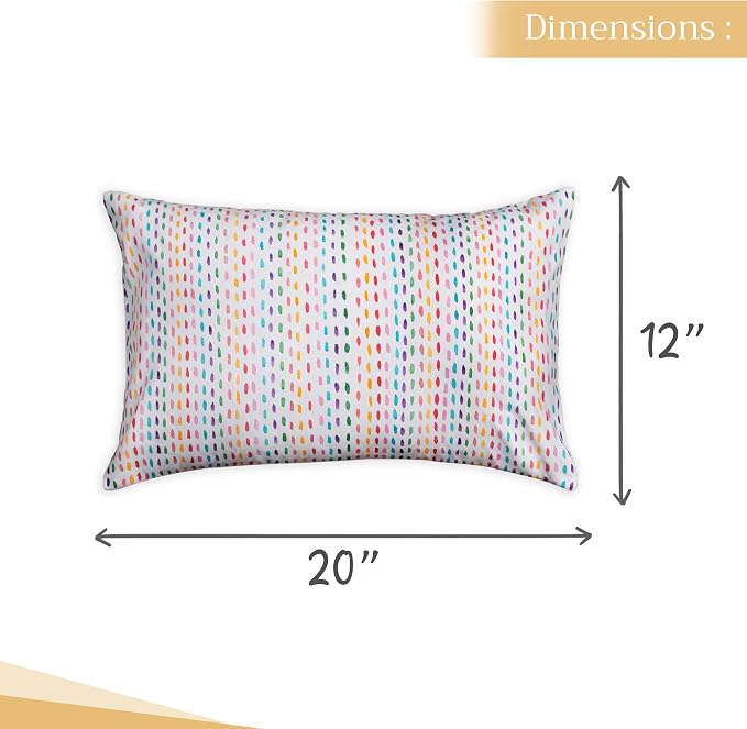 Maison d' Hermine Throw Pillow Covers 100% Cotton (12" x 20" - Pack of 1)