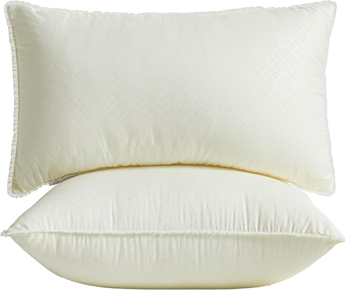 12 x 20 Throw Pillow Inserts | Soft and Plush, Virgin Fiber Filling, Decorative Pillows for Couch Sofa Bed, Machine Washable - White, Pack of 2