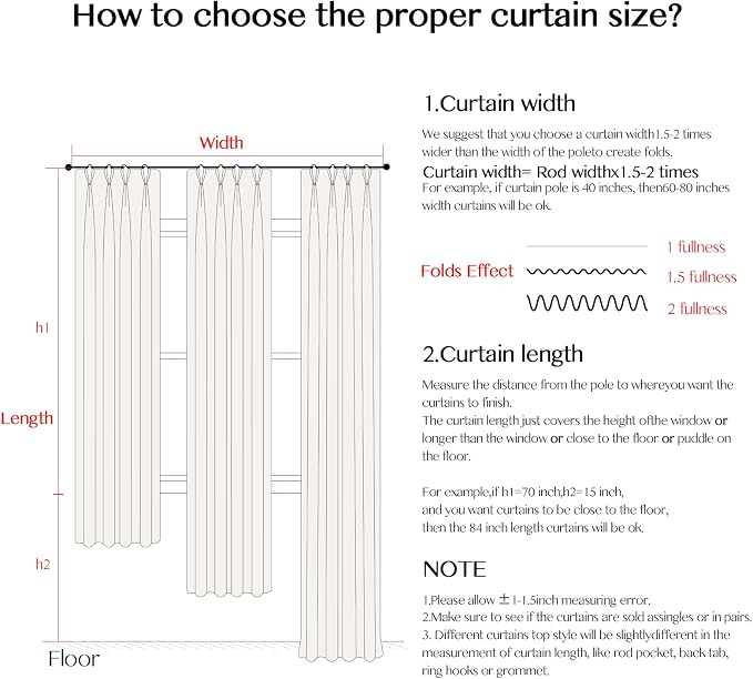 Liz Pinch Pleated Linen Curtains 84 Inches Long - Light Filtering Curtains for Living Room, Semi Sheer Window Curtains for Bedroom, Luxury Pinch Pleat Drapes with Hooks, Natural, 2 Panels Set
