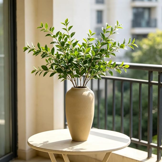 Hosley 11 in High Brown Metal Vase, Ideal for Dried Flowers Gift for Floral Arrangements Wedding Home Spa Votive Candle Gardens