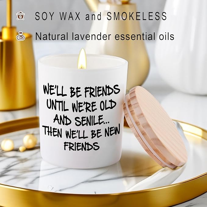 Best Friend Birthday Gifts for Women Lavender Scented Soy Candles