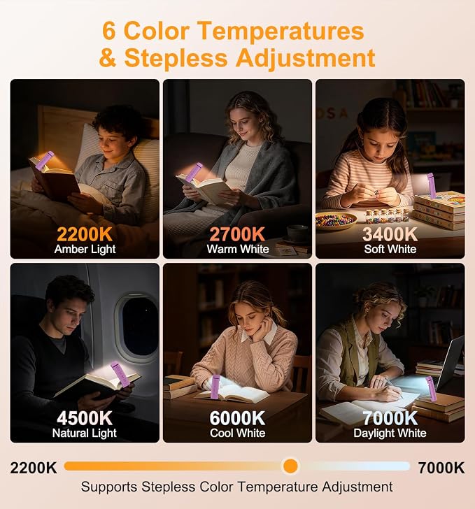 Gritin 2026 Gen 2 Rechargeable Book Light,2-in-1 Reading Light & Flashlight