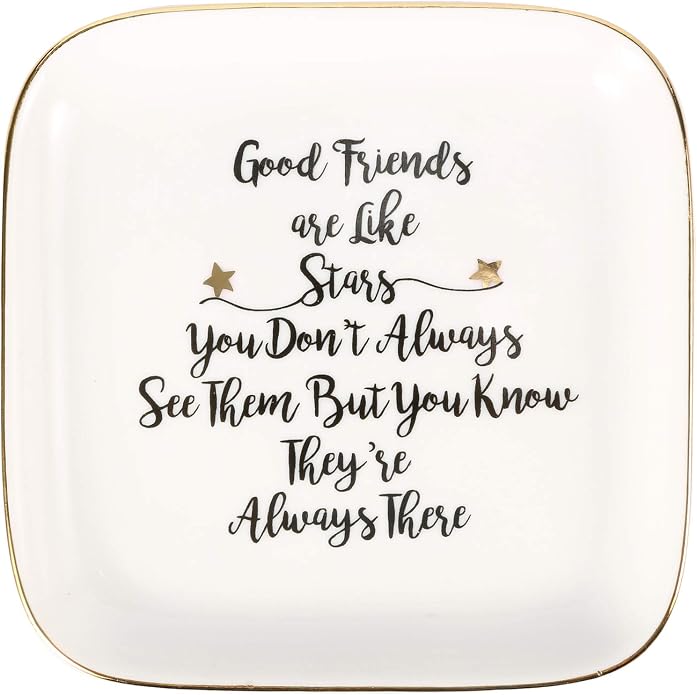 Ring Dish Jewelry Tray for Friend Mom Sister Maid of Honor,Birthday Mother's Day Christmas Gifts