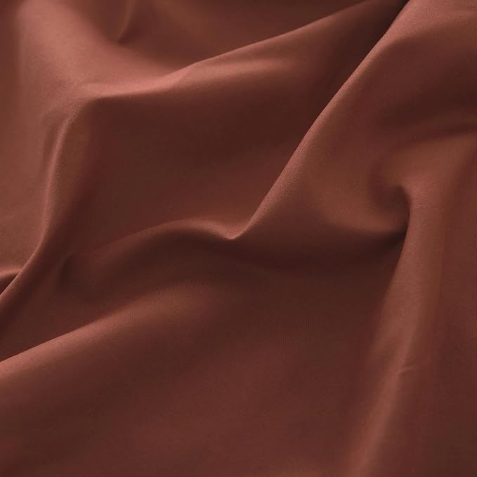 Bed Skirt Full Size Ruffled Bed Skirts with Split Corners | 18 Inch Drop Dust Ruffle Bed Skirts with Platform, 18'' Full, Rust