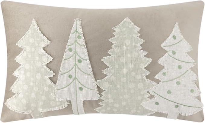 kxb OiseauVoler Christmas Trees Throw Pillow Covers Rectangular Pine Trees Cushion Covers Pillowcases for Decorative Pillows Bed Sofa Room Home Decor 12 x 20 Inches