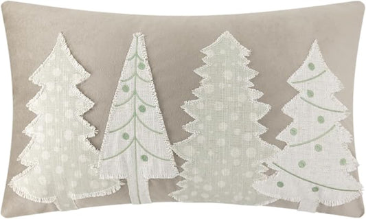 kxb OiseauVoler Christmas Trees Throw Pillow Covers Rectangular Pine Trees Cushion Covers Pillowcases for Decorative Pillows Bed Sofa Room Home Decor 12 x 20 Inches