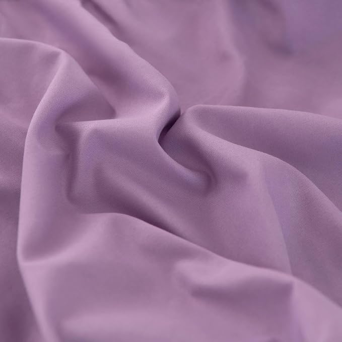 Bed Skirt Full Size Ruffled Bed Skirts with Split Corners | Light Purple 18 Inch Drop Dust Ruffle Bed Skirt with Platform, 18" Full, Light Purple