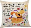 Littlefa Inspiring Gifts Cute Colour Dog Throw Pillow Cover Dog Cushion Cover Decorative Pillowcase Living Room Bedroom Decor for Girls Friends Daughter Niece Women - Dog Home