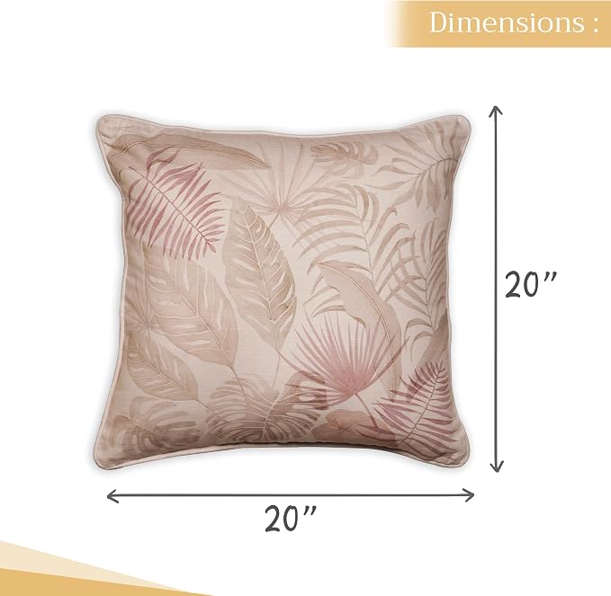 Maison d' Hermine Throw Pillow Covers 100% Cotton (20" x 20" - Pack of 1)