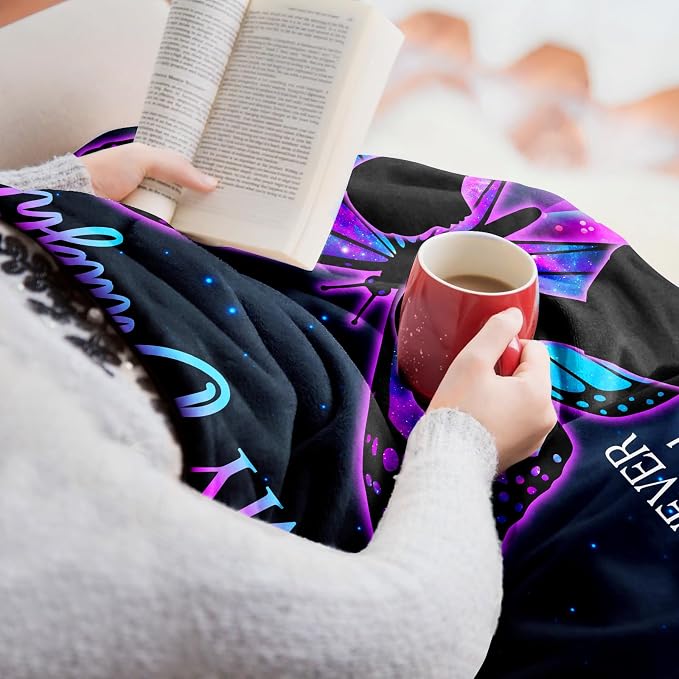 Daughter Gifts from Mom, Daughter Difts, Daughter Birthday Graduation Christmas Valentines Mothers Day Wedding Gifts, Soft Throw Blanket 60inx50in