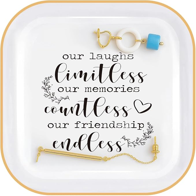 Best Friend Birthday Gifts For Women Friendship Ring Dish Bff Trinket Tray