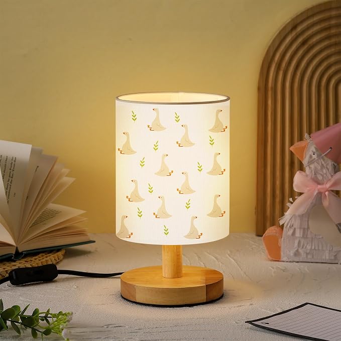 VIHOSE Silly Goose Kids Table Lamp for Bedroom Kids Lamps for Girls Room