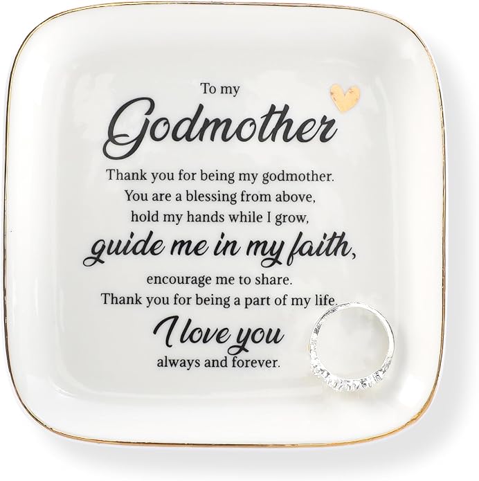 Ring Dish Jewelry Tray for Friend Mom Sister Maid of Honor,Birthday Mother's Day Christmas Gifts