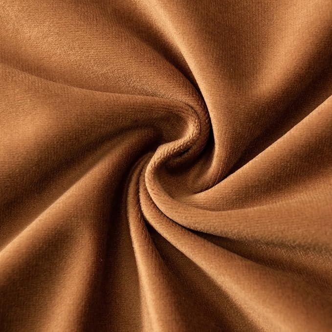 JUSPURBET 28x28 Euro Velvet Throw Pillow Covers Set of 2,Rust