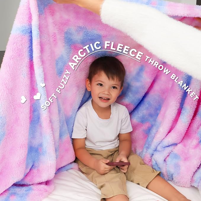 MUGD Blankets Fuzzy Soft Fleece Throw Blanket Cozy Soft Warm Throw Blanket for Bed