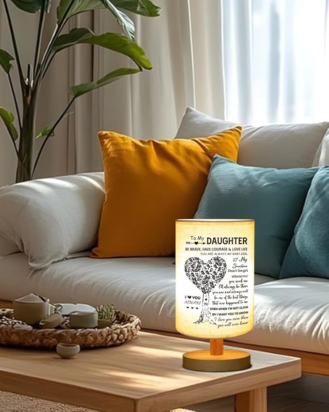 Daughter Gifts from Mom, to Daughter Table Lamp, Daughter Wedding Gifts