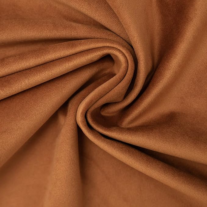 Burnt Orange Couch Velvet Throw Pillow Covers 22x22 inch Set of 2 with Zipper Decorative Luxury Soft Solid Rectangle Cushion Covers Case for Sofa Bed Living Room Car