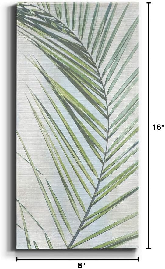 Renditions Gallery Canvas Nature Wall Art Modern Paintings Decorations Elegant Twisted Palm Glam Botanical Romantic Canvas Artwork Prints for Office Bedroom Kitchen - 8"x16" LT43