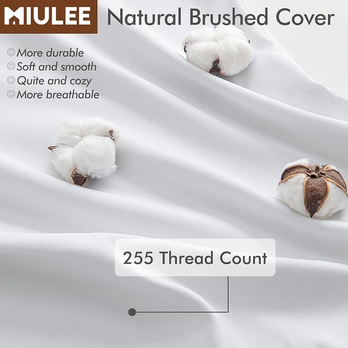 MIULEE 20x20 Pillow Insert, Premium Throw Pillow with Virgin Fiber Filling | Soft and Support, Durable Brushed Fabric, Decorative Pillow for Sofa Bed Couch