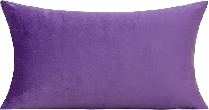 VAKADO Purple Throw Pillow Covers Decorative 12x20 Set of 2 Outdoor Decor Couch Cushion Covers Pillowcases Home Bed Decoration for Sofa Bedroom Office