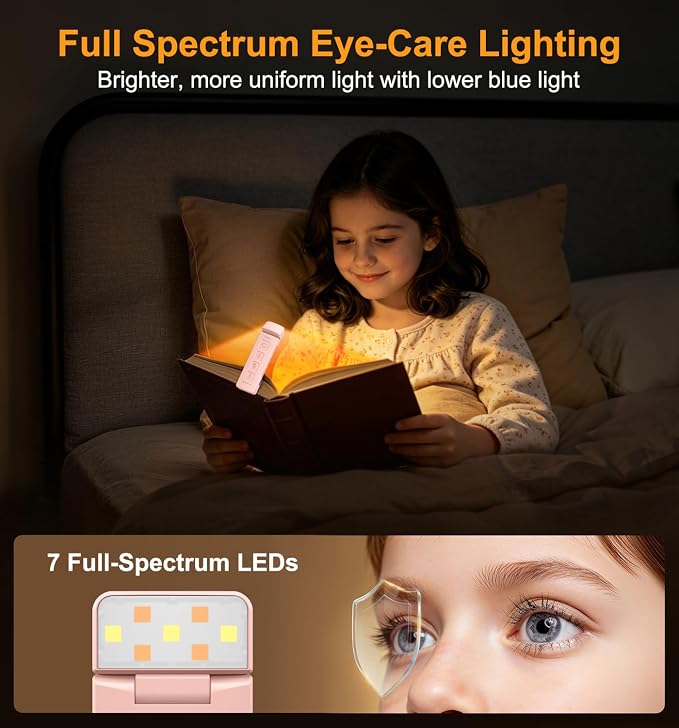 Gritin 2026 Gen 2 Rechargeable Book Light,2-in-1 Reading Light & Flashlight