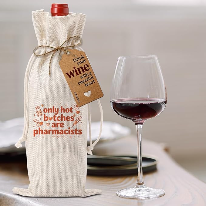 Funny Pharmacist Gifts Pharmacist Wine Bag Retirement Appreciation Gifts