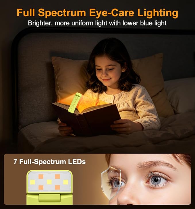 Gritin 2026 Gen 2 Rechargeable Book Light,2-in-1 Reading Light & Flashlight