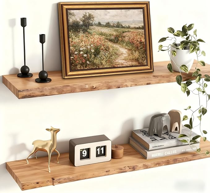 Vintage Gold Framed Wall Art Country Wildflower Field Wall Decor Picture Farmhouse Nature Rustic Cottagecore Landscape Poster Print for Gallery Living Room Bedroom Home Decoration 9x11in