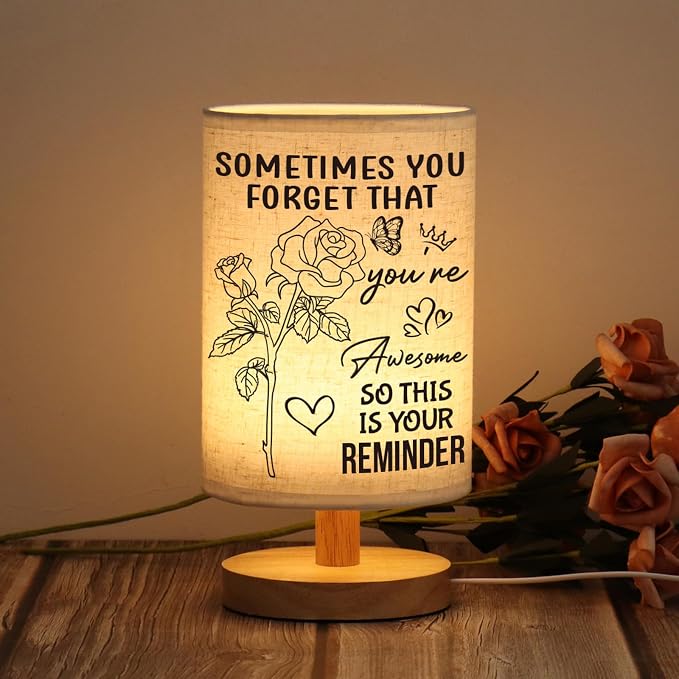 WSYEAR Friendship Gifts for Women- Table Lamp Inspiring Presents for Friends, Inspirational Gifts for Friend, Colleagues, Sister, Bestie Birthday Gifts Home Decor