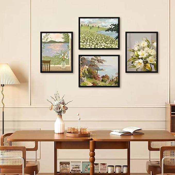 11x14 Picture Frame Set of 6, Black Photo Frames Bulk with HD Plexiglass, Display Pictures 8x10 with Mat or 11x14 Without Mat, Multi Picture Frames Collage for Wall Decor