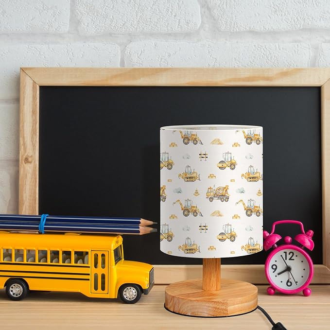 VIHOSE Car Kids Table Lamp for Bedroom Kids Lamps for Girls Room