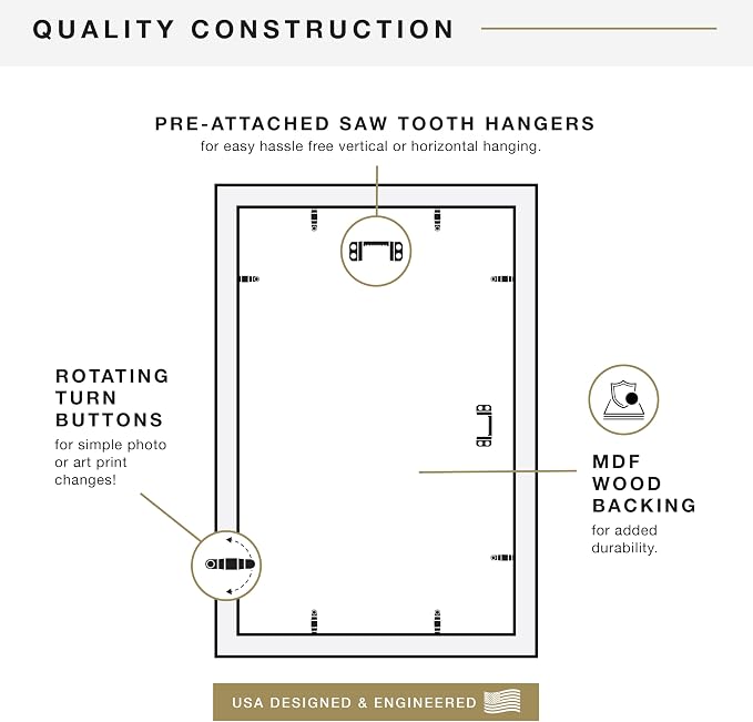 MCS Studio Gallery Frame Gray Woodgrain, 1-Pack